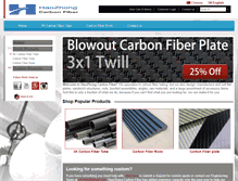 Tablet Screenshot of carbonfibertubes.net